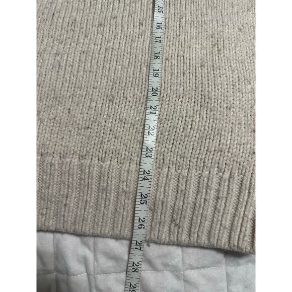 PINK Victoria's Secret Crewneck Pullover Sweater Women's Size Large Beige Warm - Picture 7 of 8